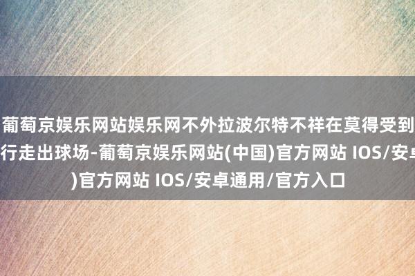 葡萄京娱乐网站娱乐网不外拉波尔特不祥在莫得受到搀扶的情况下自行走出球场-葡萄京娱乐网站(中国)官方网站 IOS/安卓通用/官方入口